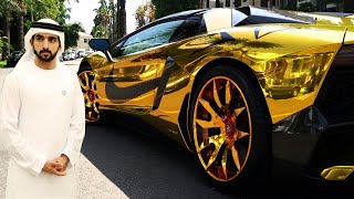 Dubai Prince Golden Car Collection  Hamdan bin Mohammed Al Maktoum Fazza [upl. by Hakaber]