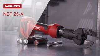 INTRODUCING Hilti Cordless Wire Cutter NCT 25A ACSR [upl. by Hamas203]