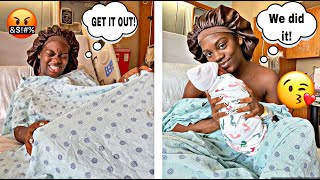 No Epidural Labor and Delivery vlog Induction  Baby 4  Natural birth NO MEDICATION [upl. by Atal]