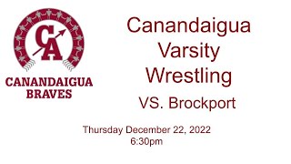 Canandaigua Varsity Wrestling VS Brockport 122222 [upl. by Alyn]