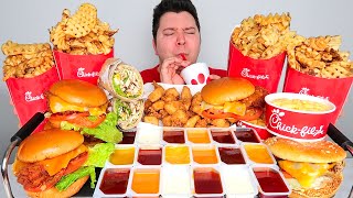 Massive ChickFilA Feast • MUKBANG [upl. by Polik]