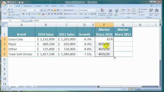 How To Calculate Market Share in Excel [upl. by Janice589]