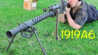 1919A6 Full Auto  Shooting and Disassembly [upl. by Jeffy]