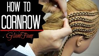 How to Cornrow  How to braid [upl. by Wilma]