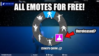 WORKING How To Get EVERY EMOTE In Fortnite Creative Emote Device [upl. by Macrae]