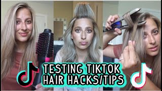 TESTING VIRAL TIKTOK HAIR HACKS amp TIPS SHORT MEDIUM amp LONG HAIRSTYLES [upl. by Certie]