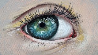 How to Draw a Realistic Eye with Pastels [upl. by Storz]