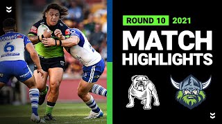 Bulldogs v Raiders Match Highlights  Round 10 2021  Telstra Premiership  NRL [upl. by Ten]