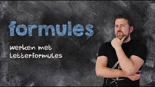 Formules werken met letterformules [upl. by Atiseret584]