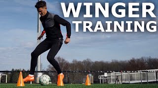 Individual Technical Training Drills For Wingers  Match Specific Winger Training Session [upl. by Enelram863]