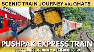 PUSHPAK EXPRESS Mumbai to Lucknow TRAIN JOURNEY in FIRST CLASS AC  1500 Kms Long Train Journey [upl. by Maze]