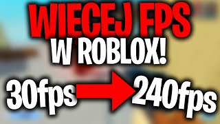 JAK MIEĆ WIĘCEJ FPS w ROBLOX JAK ZMNIEJSZYĆ LAGI  Roblox [upl. by Scrivenor]