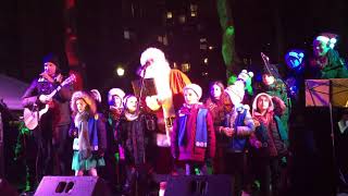 Roosevelt Island Christmas Holiday Tree Lighting Countdown [upl. by Eisned]