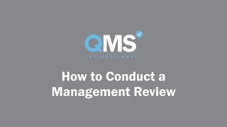 How to Conduct a Management Review [upl. by Georgianne]