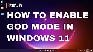 How to Enable God Mode in Windows 11 [upl. by Smailliw]