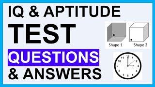 IQ AND APTITUDE TEST QUESTIONS AND ANSWERS How To Pass Psychometric Tests [upl. by Mallory]