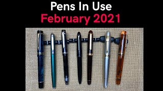 Pens In Use  February 2021 [upl. by Fulton]