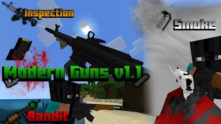 Modern Guns V11  Inspection M4a1 And Improvement  How To Install  3D Guns Addon Minecraft v120 [upl. by Edmondo754]