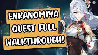 Enkanomiya Quest FULL Walkthrough  Boss Unlock ALL Quests amp Puzzles [upl. by Viki868]