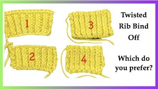 Invisible Bind Offs for Twisted Stitch Ribbing [upl. by Mccord323]