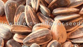 How to eat sunflower seeds [upl. by Merwin]