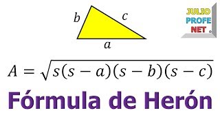 FÓRMULA DE HERÓN  Demostración [upl. by Clements]