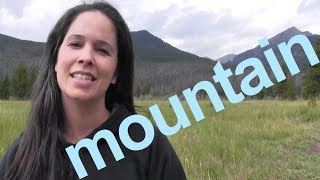 How to Say MOUNTAIN and SENTENCE  American English [upl. by Tomi]