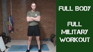 Military Full Body Home Workout  British Army Fitness [upl. by Vieva736]