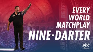 Every NineDarter in World Matchplay History [upl. by Tillo]