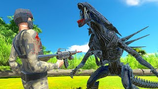 TERRIFYING Alien Deathrun  Animal Revolt Battle Simulator [upl. by Frannie]