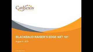 Blackbaud Raiser’s Edge NXT 101 [upl. by Nitsur]