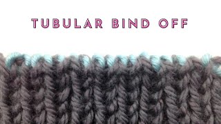 How to Knit the Tubular Bind Off  Knitting Technique [upl. by Nielson]