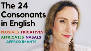 The 24 Consonant Sounds in English  English Phonology [upl. by Concordia573]