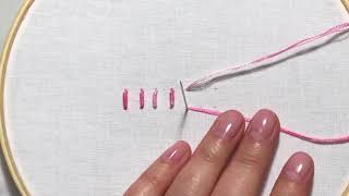 Hand Embroidery Tutorial  How to Make a Bullion Stitch [upl. by Schurman884]