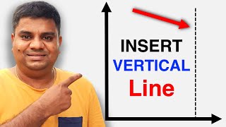 How to Add Vertical Line In Excel GraphChart [upl. by Emmye]