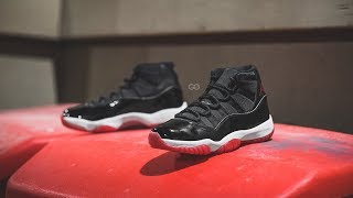 Air Jordan 11 Retro quotBlack  Redquot Playoff Review amp OnFeet [upl. by Llet799]