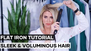 Straight Hair Tutorial  SLEEK amp VOLUMINOUS STYLES [upl. by Ainoyek176]