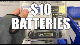 10 KOBALT 24V Batteries at LOWES [upl. by Ahsasal]