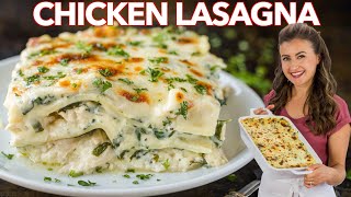 Easy CHICKEN LASAGNA With Creamy White Sauce [upl. by Leander]