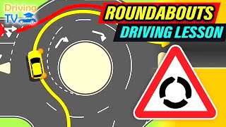 FULL DRIVING LESSON IN ROUNDABOUTS [upl. by Eetak]