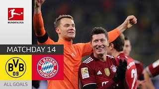 Bayern Wins Turbulent Klassiker  BVB  Bayern München 23  All Goals  MD 14 – Bundesliga 2122 [upl. by Jacobs]