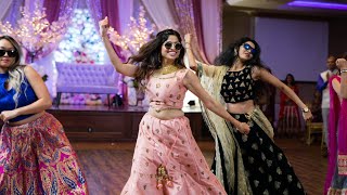 AMAZING SISTERS amp FAMILY BOLLYWOOD DANCE  INDIAN WEDDING RECEPTION SANGEET ShivShwetKiShaadi [upl. by Ashling612]