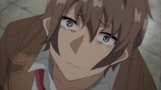 sakuta breaks down and cry  Bunny Girl senpai hey that rhymed [upl. by Annoyk743]