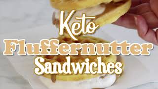 Keto Fluffernutter Sandwich Recipe [upl. by Anauqahc]