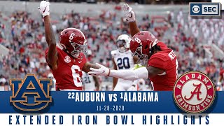 22 Auburn Tigers vs 1 Alabama Crimson Tide Extended Highlights  CBS Sports HQ [upl. by Ennywg125]