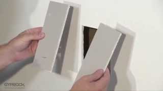 Repairing a hole in plasterboard [upl. by Cranford]