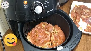 Carne de Porco na Airfryer Fritadeira sem Óleo  Mia Dicas [upl. by Sheffie367]