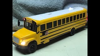 Brysons custom 153 scale FS65 diecast school bus model with working lights [upl. by Adelheid]