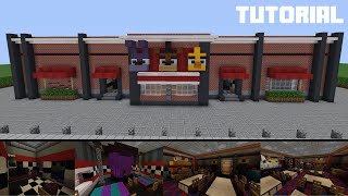 Minecraft Tutorial How To Build Freddy Fazbears Pizza Restaurant Part 1 [upl. by Tjon]