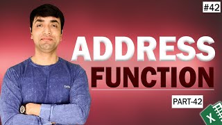 EXCEL ADDRESS FUNCTION Explained  How to use Address Function in Excel [upl. by Anissa]